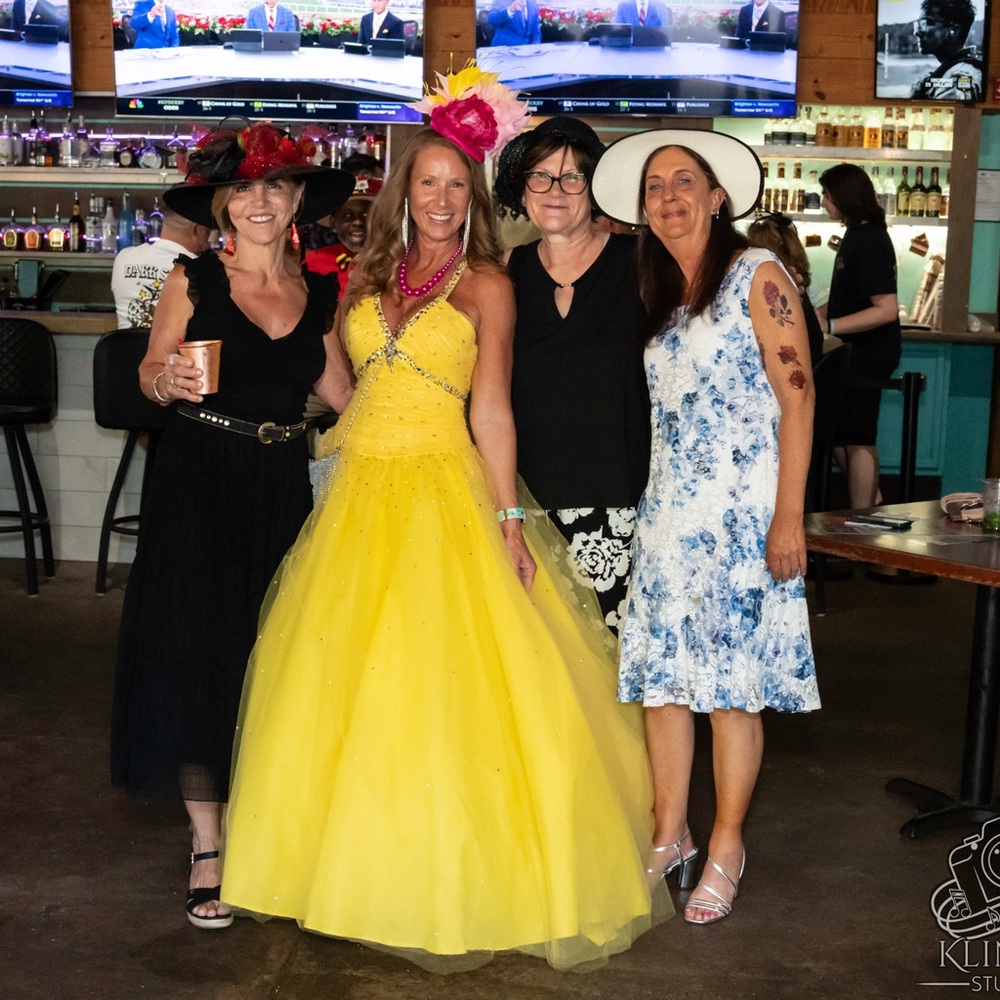 Vibrant Yellow Ball Gown with Rhinestone Accents - Picture 5 of 8